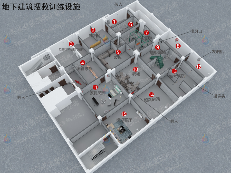 地下建筑搜救訓練設施